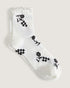 Vans Sereno Lace Crew Socks - Marshmallow / Black - Streetart.fr
