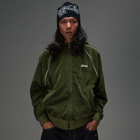 Jacker - Velvet Track Jacket - Green
