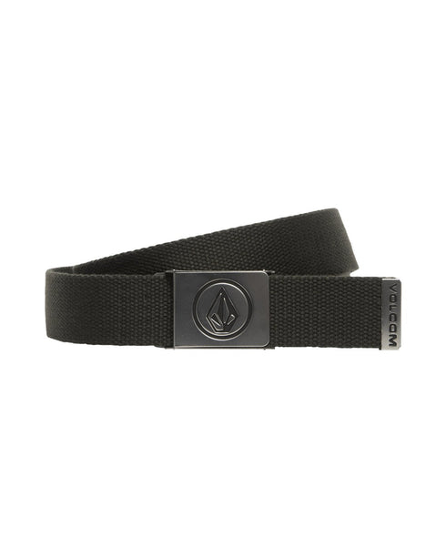 Volcom Circle Web Belt - Rinsed Black - Streetart.fr