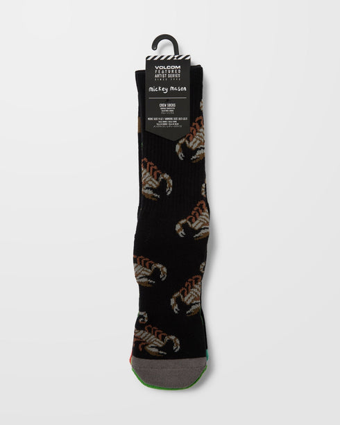 Volcom Fa Mickey Mason Sock 4Pc - Multi - Streetart.fr