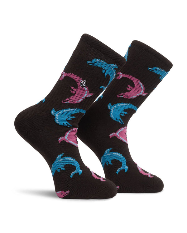Volcom Fa Ozzy Dolphin Sock -Raisin - Streetart.fr