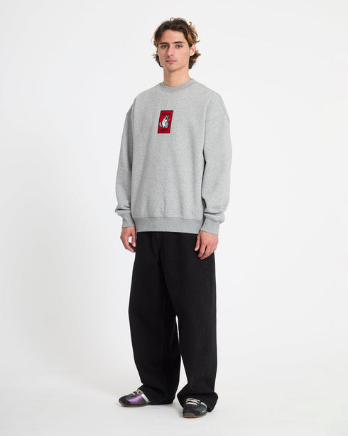 Volcom Rockout Crew - Heather Grey - Streetart.fr