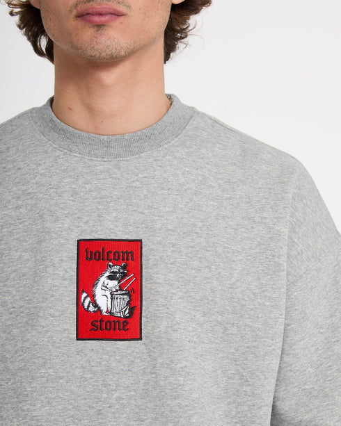 Volcom Rockout Crew - Heather Grey - Streetart.fr