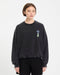 Volcom Womens Fa Mickey Mason Crew - Vintage Black - Streetart.fr