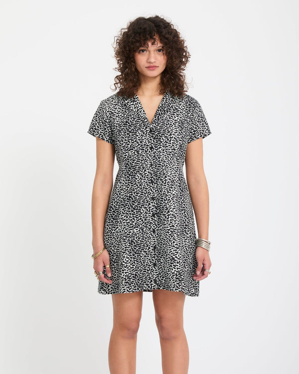 Volcom Womens Rawly Dress - Black White - Streetart.fr