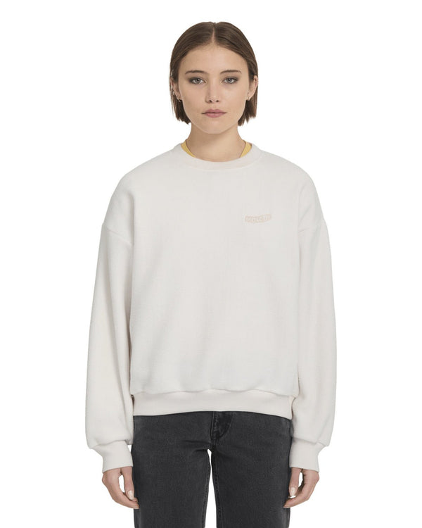 Volcom Womens Too Doo Crew Sweat - Dirty White - Streetart.fr
