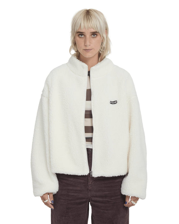 Volcom Womens Wylding Out Sherpa - Off White - Streetart.fr