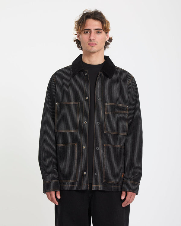 Volcom Work Dialed Jacket - Black Stripe - Streetart.fr