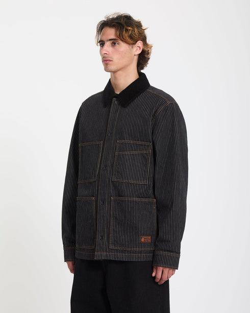 Volcom Work Dialed Jacket - Black Stripe - Streetart.fr