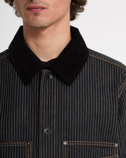 Volcom Work Dialed Jacket - Black Stripe - Streetart.fr