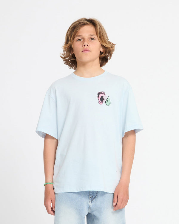 Volcom Youth Aura Bsc Sst - Light Blue Acid - Streetart.fr