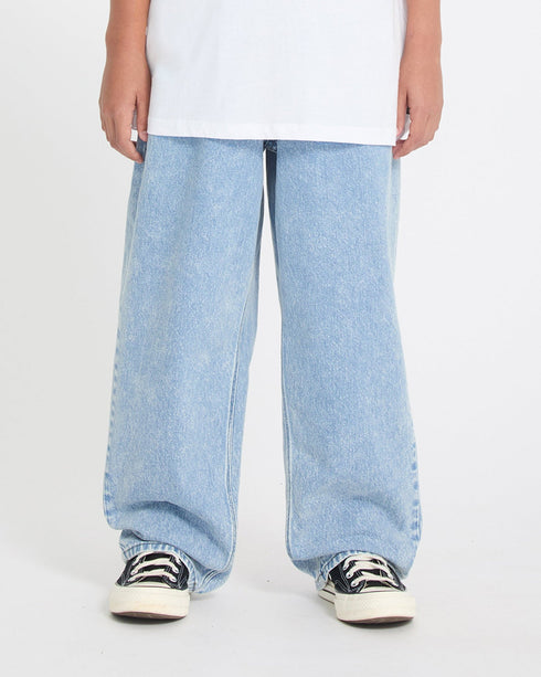 Volcom Youth Freazy Loose Ew Denim - Pale Aqua - Streetart.fr