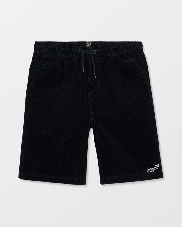 Volcom Youth Outer Spaced Ew Cord Short - Black - Streetart.fr