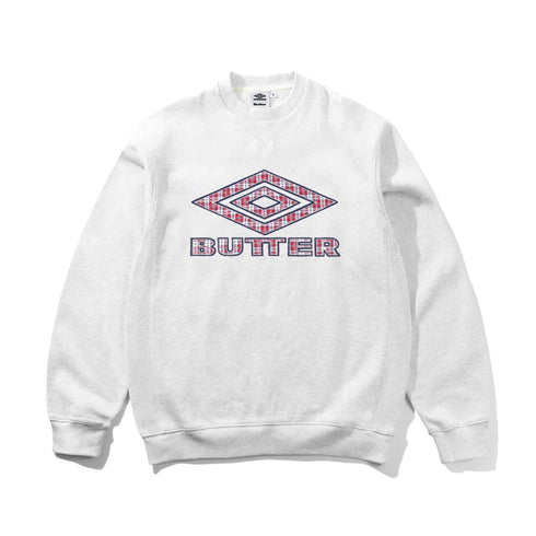 Butter X Umbro Diamond Applique Crewneck - Ash