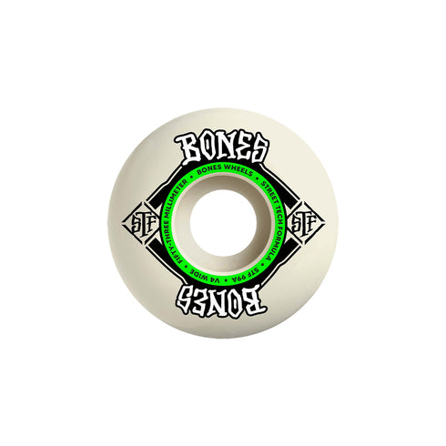 Bones Wheels (Jeu De 4) Stf 53Mm X 34Mm 99A V4 Wide - Streetart.fr