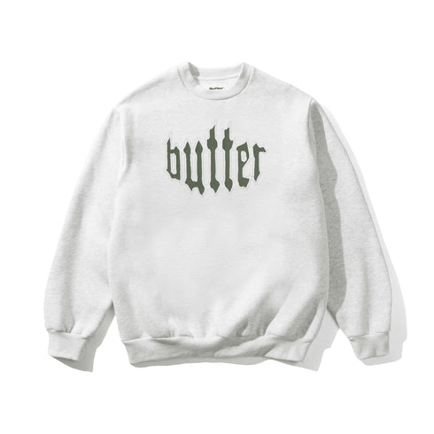 Butter Cut Out Applique Crewneck - Ash - Streetart.fr