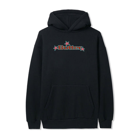 Butter Goods Star Logo Pullover Hoodie - Black — sweat à capuche
