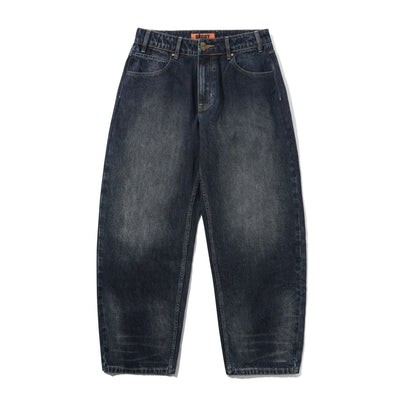 Butter Solar Fade Denim Jeans - Blue Tint Ripple — pantalon