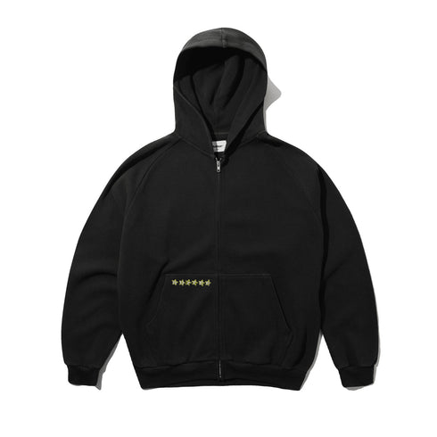 Butter Terrain Zip-Thru Hood Sweat Hood Zip - Black - Streetart.fr
