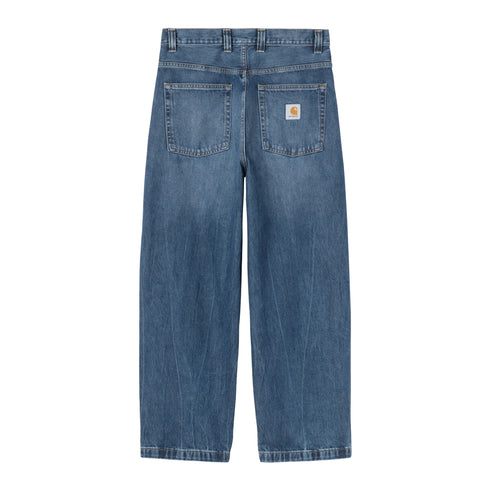 Carhartt WIP Brandon Pant - Blue Marble Used Wash - Streetart.fr