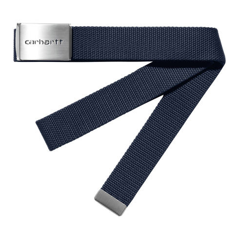 Carhartt WIP Clip Belt Air Chrome Force Blue — ceinture