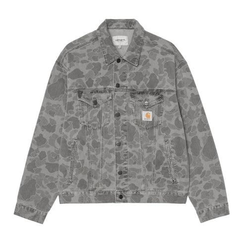 Carhartt WIP Duck Helston Jacket - Camo Duck Black Heavy — veste