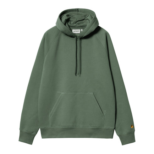 Carhartt WIP Hooded Chase - Duck Green / Gold — sweat à capuche