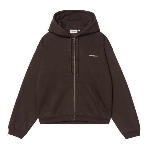 Carhartt WIP Hooded Ebbert Jacket - Tobacco / White - Streetart.fr