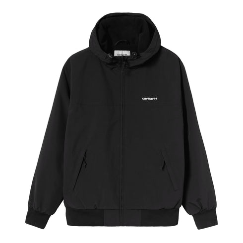 Carhartt WIP Hooded Sail Jacket - Black / White — veste