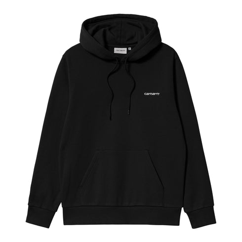Carhartt WIP Hooded Script Embroidery - Black / White
