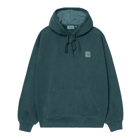 Carhartt WIP Hooded Vista - Deep Lagoon Garment Dyed — sweat à capuche