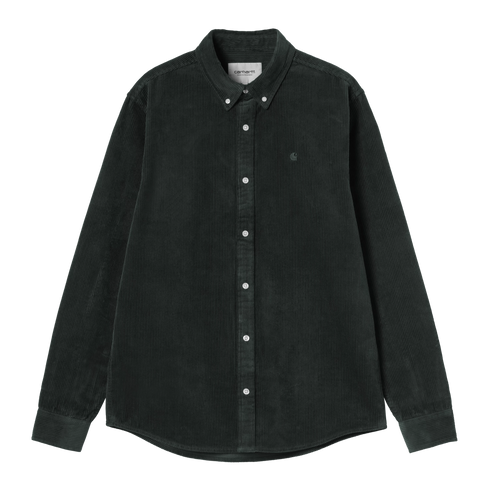 Carhartt WIP L/S Madison Cord Shirt - Raven - I029958_3T6_XX