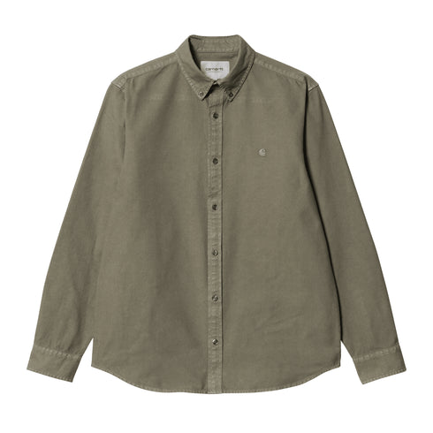 Carhartt WIP L/S Bolton Shirt Salvia — t-shirt manches longues