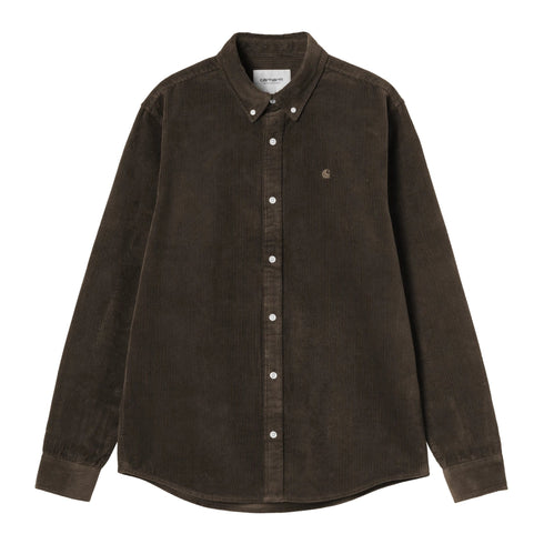 Carhartt WIP L/S Madison Cord Shirt - Tobacco Niviere - Streetart.fr