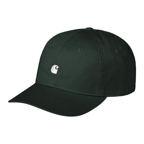 Carhartt WIP Madison Logo Cap - Dark Scarab / White — casquette