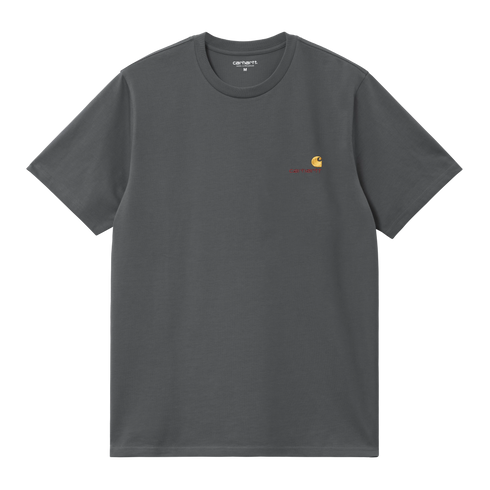 Carhartt Wip S/S American Script T-Shirt - Graphite - I029956_87_XX