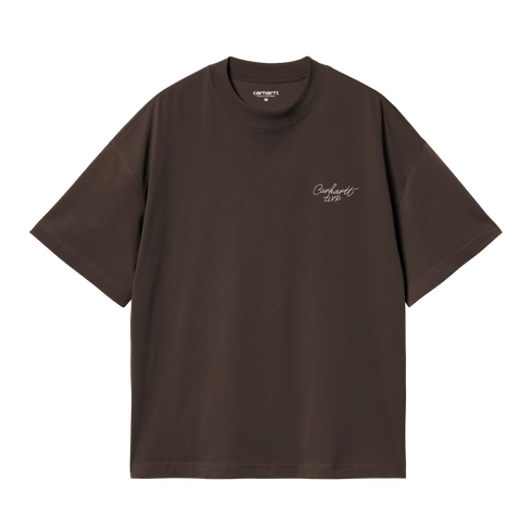 Carhartt WIP S/S Signature Script T-Shirt - Tobacco / Natural - I033828_3XB_XX
