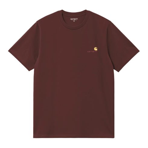 Carhartt WIP S/S American Script T-Shirt - Amarone - Streetart.fr
