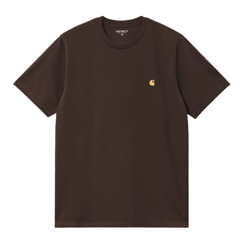 Carhartt WIP S/S Chase - Tobacco / Gold — t-shirt