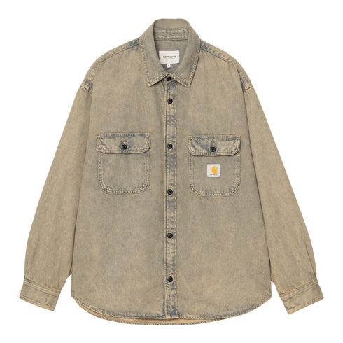 Carhartt WIP Tigan Shirt Jacket Blue / Leather Garment Dyed — veste