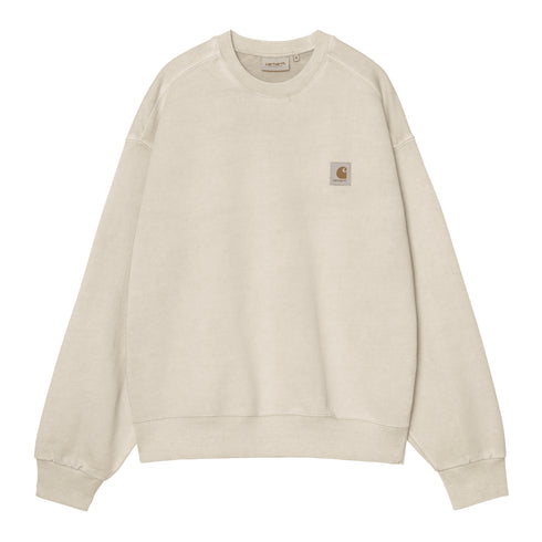 Carhartt WIP Vista Sweat - Fleur De Sel Garment Dyed — sweatshirt