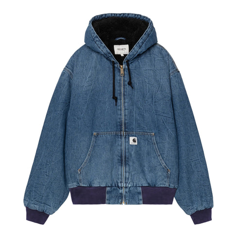 Carhartt WIP W' Og Active Jacket - Blue Marble Used Wash - Streetart.fr