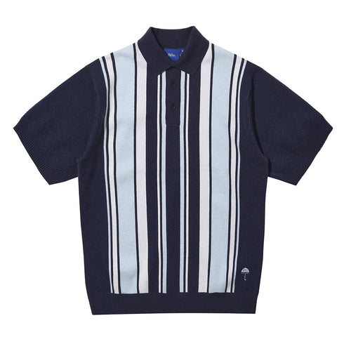 Helas Bronx Knit Polo - navy
