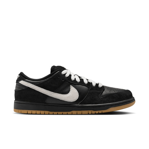 Nike SB Dunk Low Pro - Black / White / Black -Gum Light Brown - Streetart.fr