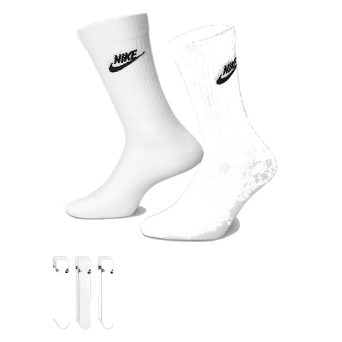 Nike SB Nk Nsw Everyday Essential Crew - Socks White / Black — chaussettes