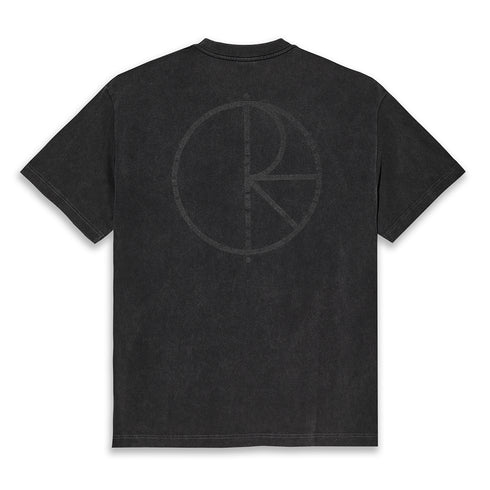 Polar Contrast Stroke Logo T-Shirt - Silver Black / Black — Polar Skate Co.