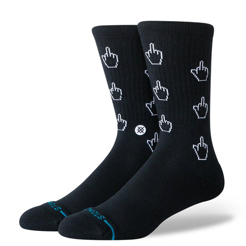 Stance Cursor Crew Socks - Black — chaussettes