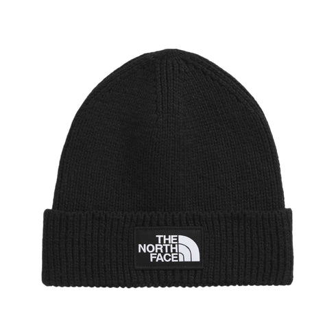 The North Face Tnf Logo Box Cuffed Beanie - Tnf Black - Streetart.fr